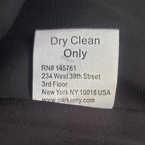 Parker Ronan Mini Dress Black White Color Block Cutout Keyhole Sleeveless L NWT - Picture 15 of 16